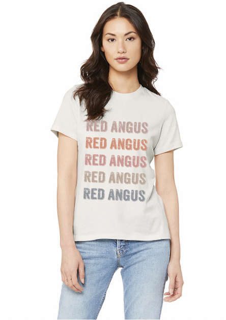 Pre Order Retro Red Angus Tee