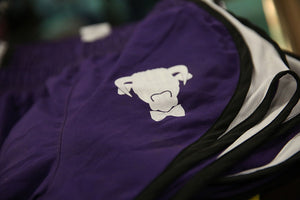 Hereford Prep Shorts - Purple/Black/White - Ladies and Girls