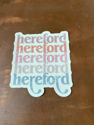 Hereford Ombré Sticker
